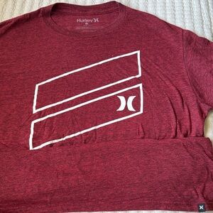 Hurley Men's Maroon Graphic Tee